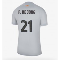 Fotbalové Dres Barcelona Frenkie de Jong #21 Alternativní 2022-23 Krátký Rukáv